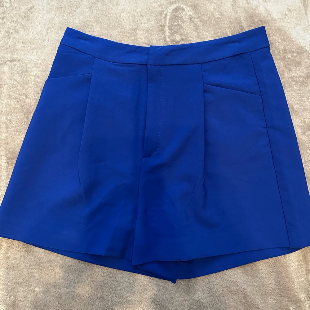 Love Tree Royal Blue High Waist Women's Shorts